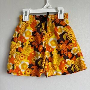Vilebrequin Yellow and Orange Swim Shorts Size 6
